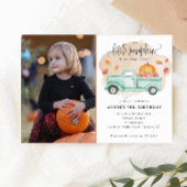 Onze kleine pompoen Herfst Boerderij vrachtwagen V Kaart