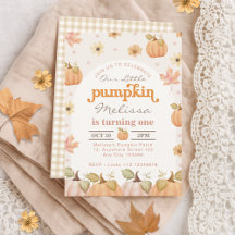 Onze Kleine Pompoen Herfst Waterverf Bloemen Verja