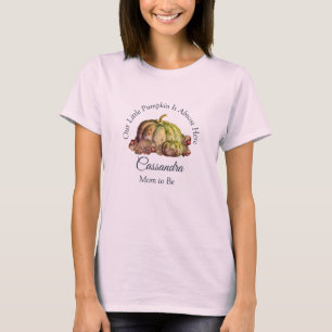 Onze kleine pompoen roze meisje Baby shower Moed T-shirt