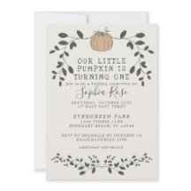 Onze kleine pompoen wordt een eerste verjaardag