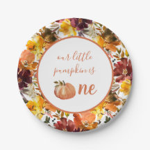 Onze kleine pompoen zijn een Bord eerste verjaarda