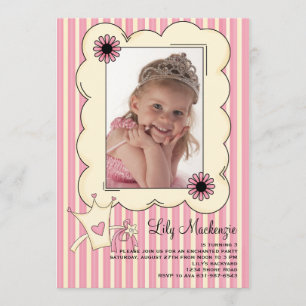 Onze kleine prinses Foto Birthday Uitnodiging