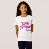 Onze kleine prinses noemde meisjes baby pop-T-shir T-shirt (Voorkant volledig)