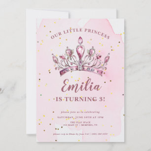 Onze Kleine Prinses Tiara Verjaardag Kaart