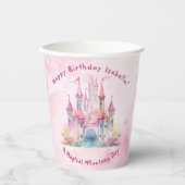 Onze kleine prinses wordt één verjaardag papieren bekers (Voorkant)
