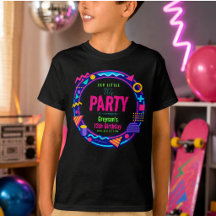 onze kleine Retro Neon 80's Verjaardagsfeestje