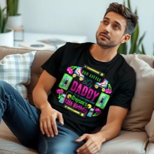 onze kleine Retro Neon 80's verjaardagsfeestje T-shirt