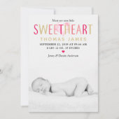 Onze kleine schatfoto geboorteaankondiging aankondiging (Voorkant)