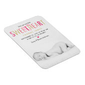 Onze kleine schatfoto geboorteaankondiging magneet (Rechterzijde)