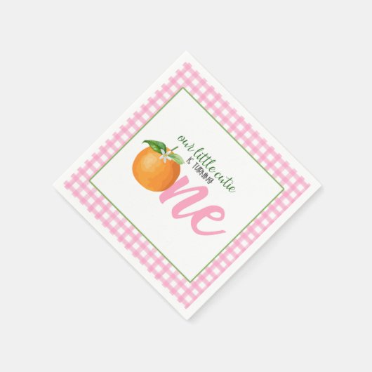 Onze kleine schatje draait één servet - Pk Plaid (Hoek)