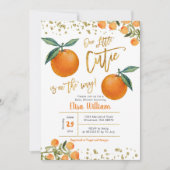 Onze kleine schatje is op de weg uitnodiging (Voorkant)