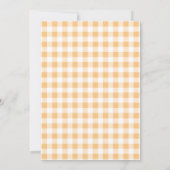 Onze kleine schatje oranje verjaardag kaart (Achterkant)