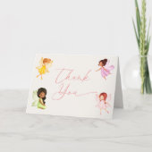 Onze kleine sprookjesachtige betoverde tuin verjaa bedankkaart (Voorkant)