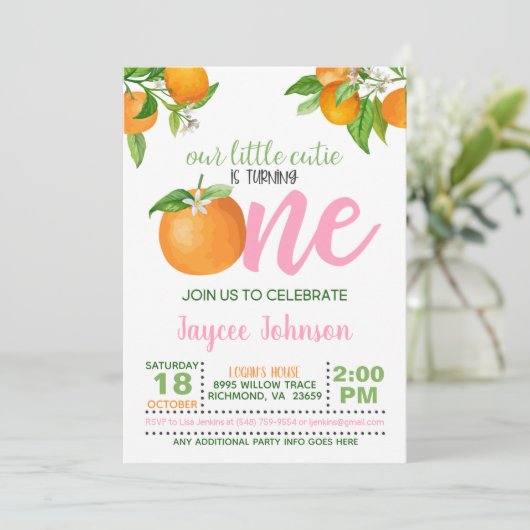 Onze kleine stropdas draait om één uitnodiging - P (Staand voorkant)