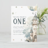 Onze kleine tovenaar heks is er een kaart (Staand voorkant)