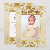 Onze Kleine Uitnodiging van de Foto van de Ster (Voorkant / Achterkant)