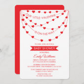 ONZE KLEINE VALENTIJN IS OP DE MANIER VAN HET BABY FEESTDAGENKAART (Voorkant / Achterkant)