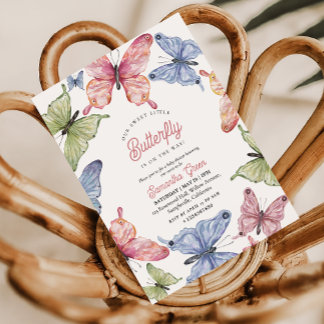 Onze Kleine Vlinder Geslacht Neutrale Baby Shower Kaart