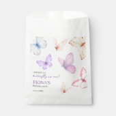 Onze kleine vlinder Meisje's 1e verjaardag Dank u Bedankzakje (Voorkant)