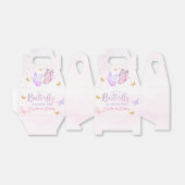 Onze Kleine Vlinder Roze Paarse Meisje 1e Verjaard Bedankdoosjes (Uitgevouwen)