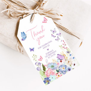 Onze Kleine Vlinder Verjaardagsfeest voorkeurstags Cadeaulabel