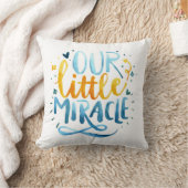 Onze kleine Waterverf Baby Quote Kussen (Deken)