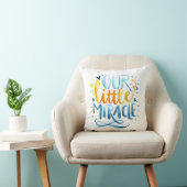 Onze kleine Waterverf Baby Quote Kussen (Stoel)