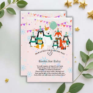 Onze Kleine Welp   Arctische Dieren Baby Shower Informatiekaartje