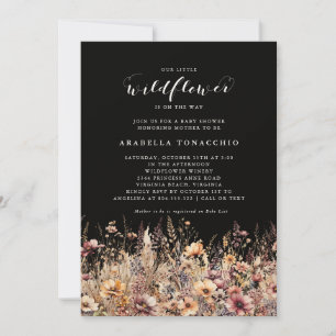 Onze Kleine Wildflower Herfst Floral Baby shower Kaart