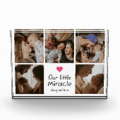 Onze kleine wonder nieuwe ouders Baby fotocollage Fotoblokken (Voorkant)