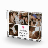 Onze kleine wonder nieuwe ouders Baby fotocollage Fotoblokken (Rechts)