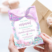 Onze kleine zeemeermin Paarse Blauwgroen verjaarda Kaart