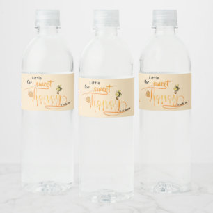 Onze Kleine Zoete Honing Komt Achter De Weg Baby S Waterfles Etiket