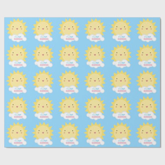 Onze kleine zon cadeaupapier (Vlak)