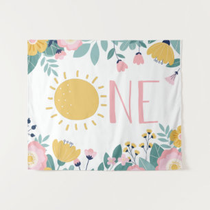 Onze Kleine Zonneschijn Boho Bloem ONE Wandkleed