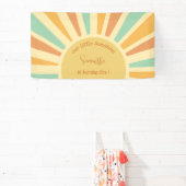 Onze kleine zonneschijn grote zon met roggen verja spandoek (Insitu)