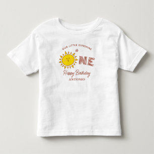 Onze Kleine Zonneschijn Is Eén Eerste Verjaardagsf Kinder Shirts