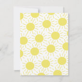 Onze kleine zonneschijndag Dank je wel. Bedankkaart (Achterkant)