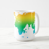 Onze kleurrijke planeet koffiemok (Voorkant rechts)