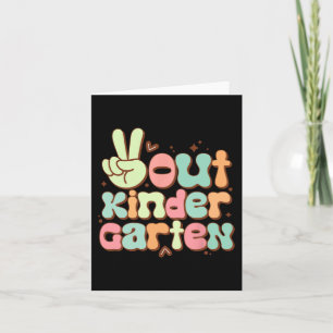 Onze kleuterschool Schattig Groovy Laatste dag van Kaart