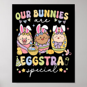 Onze konijnen zijn Eggstra Special Labor Delivery Poster