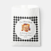 Onze korte stapel pannenkoeken ontbijt verjaardags bedankzakje (Voorkant)