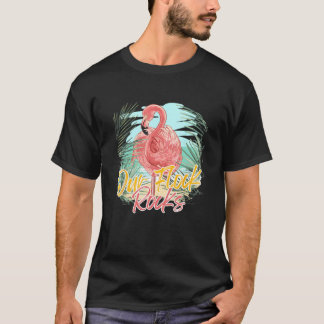 Onze kudde rockt Roze Flamingo Fluisteraar Artisti T-shirt