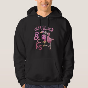 Onze kudde rots flamingo bijpassende familie vakan hoodie
