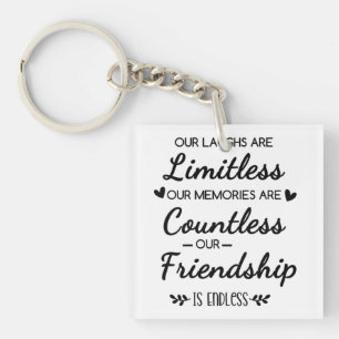 Onze Lachsalvo's Zijn Onbeperkt Vriendschapsquote Sleutelhanger