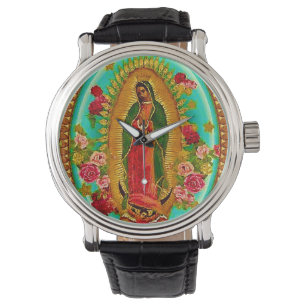 Onze Lady Guadalupe Mexicaanse Saint Virgin Mary Horloge