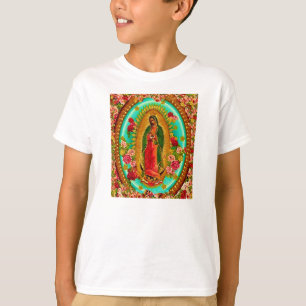 Onze Lady Guadalupe Mexicaanse Saint Virgin Mary T-shirt