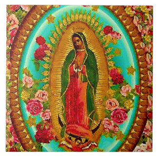 Onze Lady Guadalupe Mexicaanse Saint Virgin Mary Tegeltje