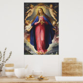 Onze Lady Immaculate Conception Assumption Virgin Poster (Keuken)