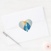 Onze Lady Immaculate Conception Hart Sticker (Envelop)